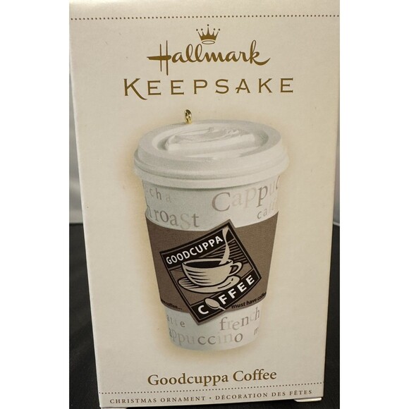 Hallmark Keepsake Christmas Tree Ornament IN Box - "Goodcuppa Coffee" 2006 - Picture 1 of 2